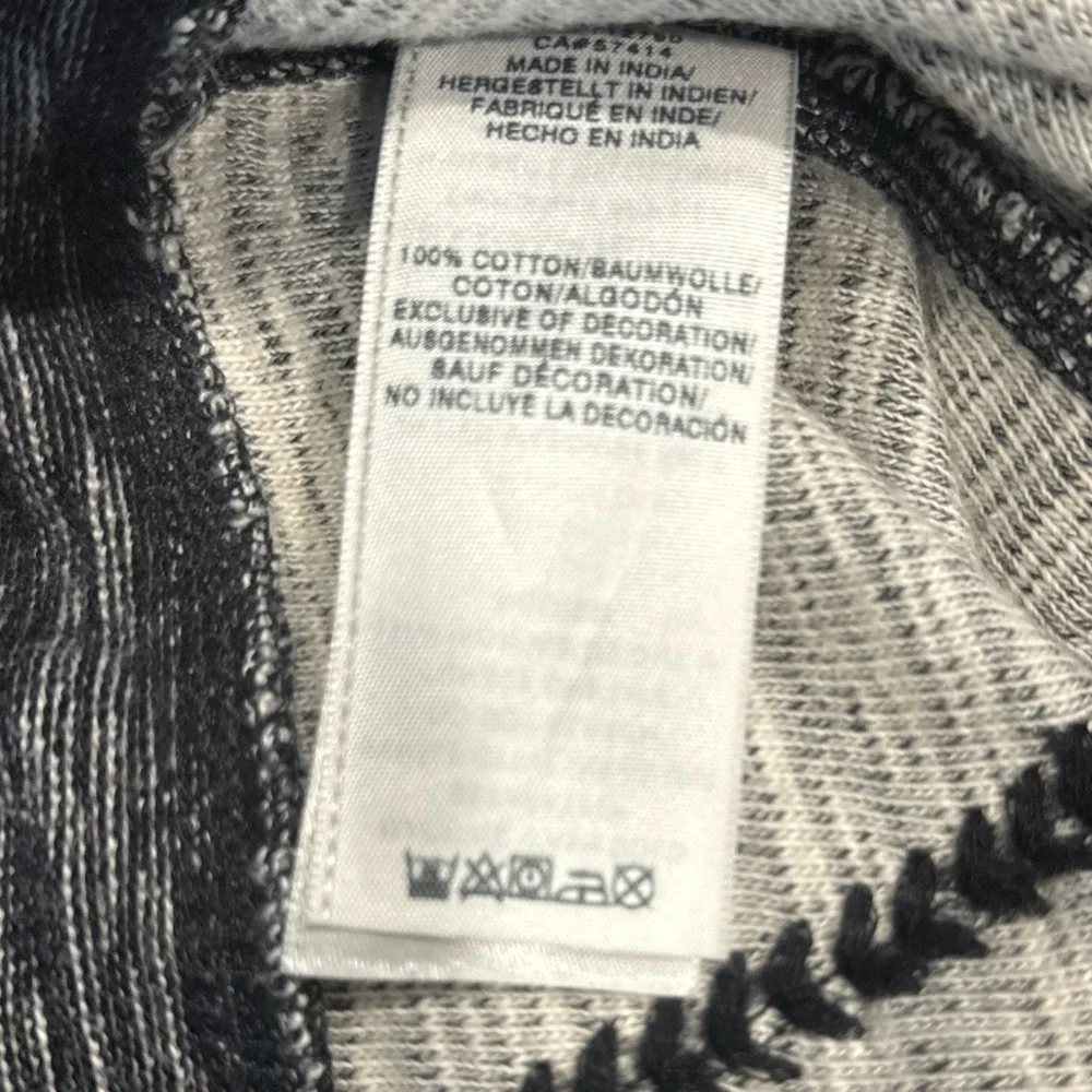 True Religion Black and Gray Zip Hoodie